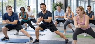 Gruppentraining und Firmenfitness Workshop fuer Mitarbeiter in Augsburg