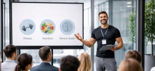 Gesundheitsvortrag zu Fitness und Ernaehrung fuer Unternehmen in Augsburg